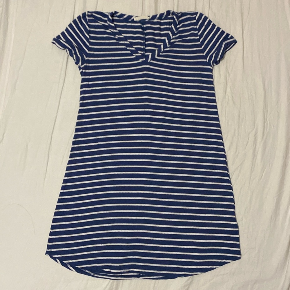 Blue & White Striped Dress